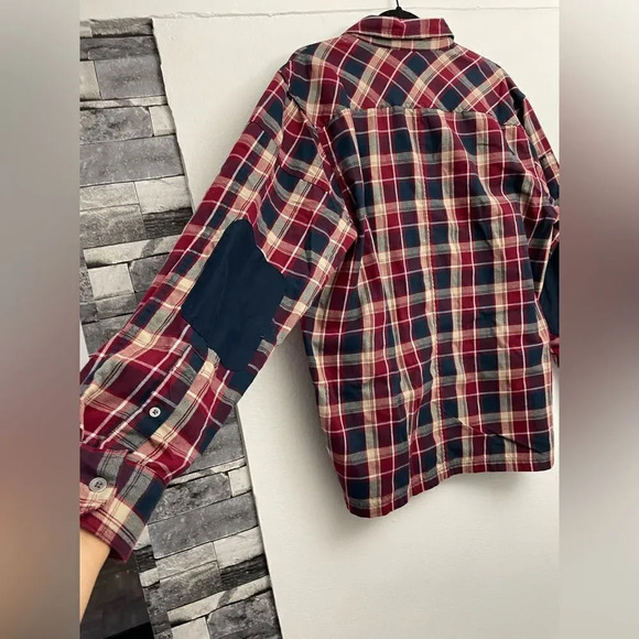 Wrangler All Terrain Gear Red Plaid Button Down shirt - Picture 14 of 16